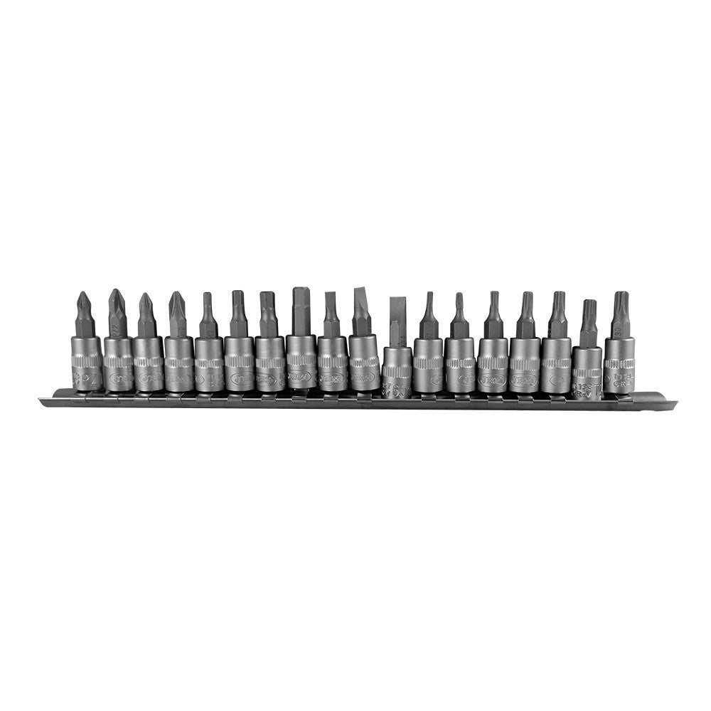 52909 18 daļu 1/4 collu uzgaļu komplekts