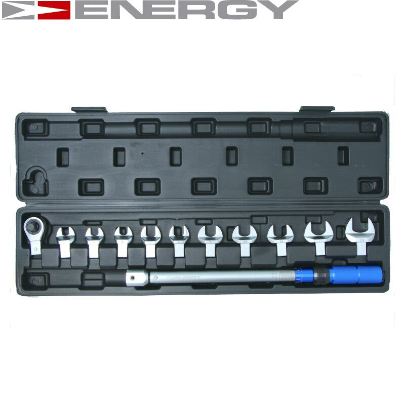 Dinamometrisko atslēgu komplekts 1/2" 20–220 Nm ar atvērtām galviņām NE01135