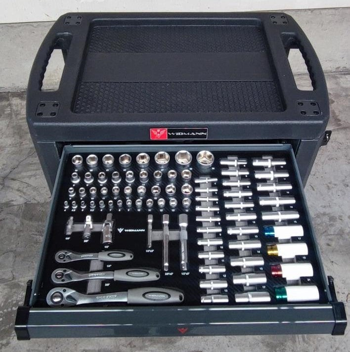 WIDMANN instrumentu ratiņi – 7 atvilktnes ar 6 atvilktnēm, 263 gab., WM-C1-6GR