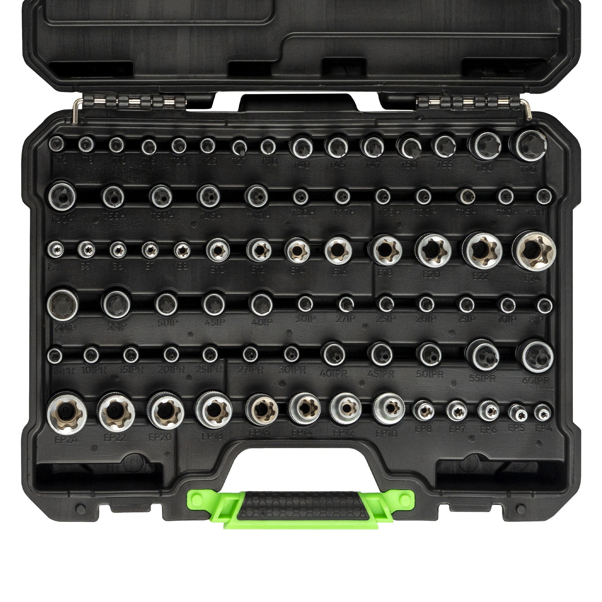77 daļu Torx/Torx Plus uzgaļu un uzgaļu komplekts 54539