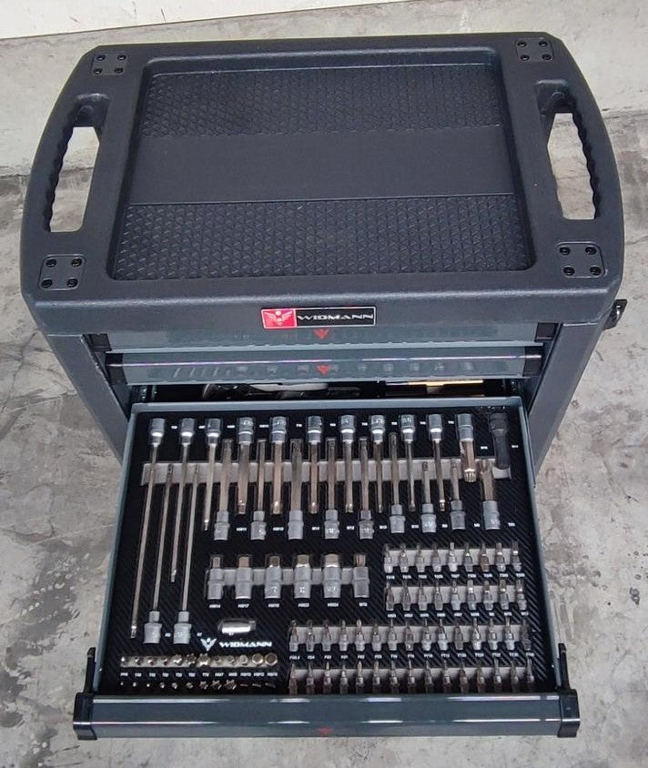 WIDMANN instrumentu ratiņi – 7 atvilktnes ar 6 atvilktnēm, 263 gab., WM-C1-6GR