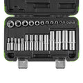 1/2", 3/8", 1/4" TORX uzgaļu komplekts Cr-V, 28 gab. 53061