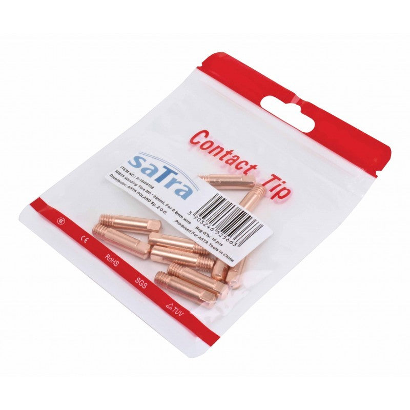 Metināšanas uzgaļi MB15 M6x25mm, 20 gab. S-15W6T08