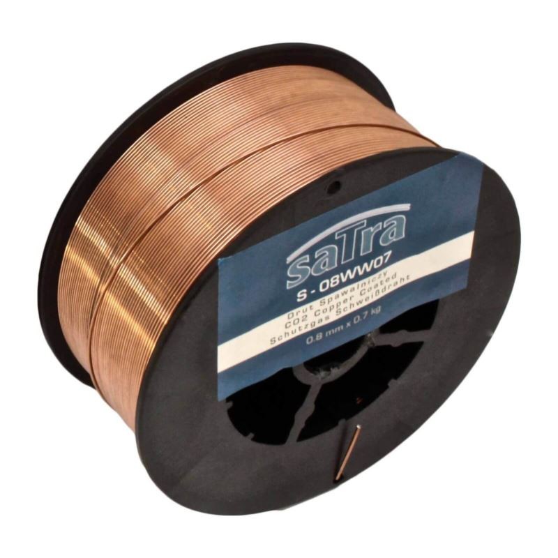 Vara pārklāta metināšanas stieple 8 mm CO2 0,7 kg. S-08WW07