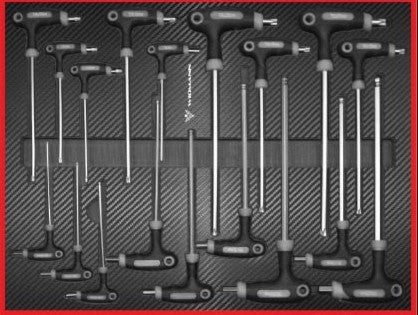 WIDMANN instrumentu ratiņi – 7 atvilktnes ar 7 komplektiem, 281 gab. WM-ST-7BK