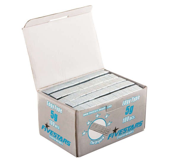 Līmējošie atsvari FIVESTARS 60 g (cinkots) 100 gab. 5/5 g