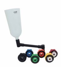 Piltuve ar regulējamu rokturi un adapteriem eļļas uzpildīšanai A-8FUN