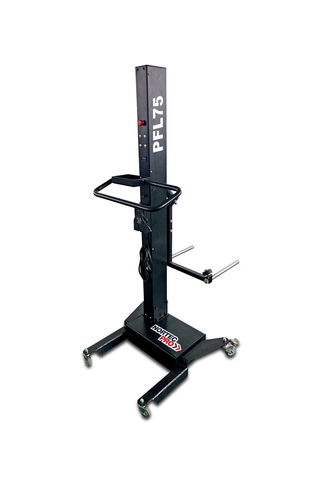 Skrūvējams akumulatora riteņu pacēlājs 80 kg NORTEC PRO PFL75