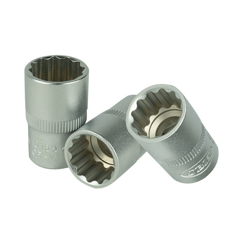 12 punktu uzgaļu komplekts 1/2" (10-19 mm) ar stiprinājuma skavas palīdzību 52716 JBM