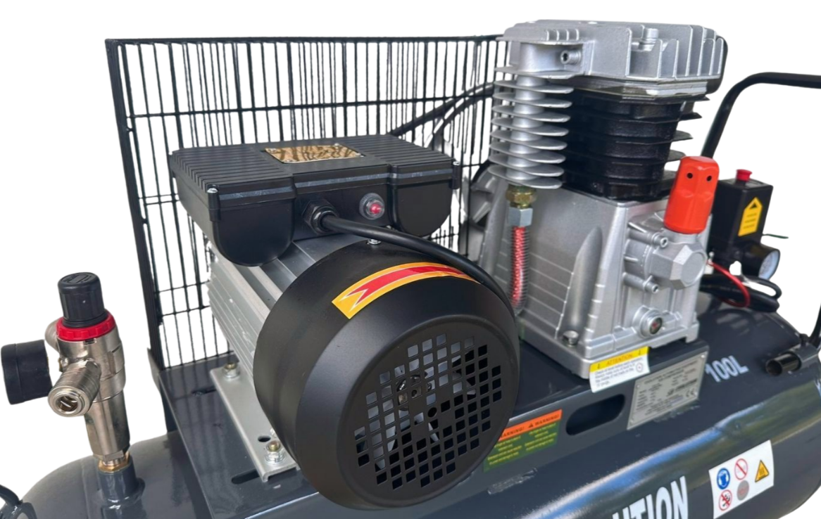 EVO-100 virzuļkompresors ar saspiestu gaisu 100l