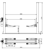 EVOLUTION SM-4000 divkolonu pacēlājs 4000 kg  230/400 V