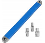 380 mm pagarinātājs uzmavām ar 1/2", 3/8", 1/4" adapteriem 07-1063
