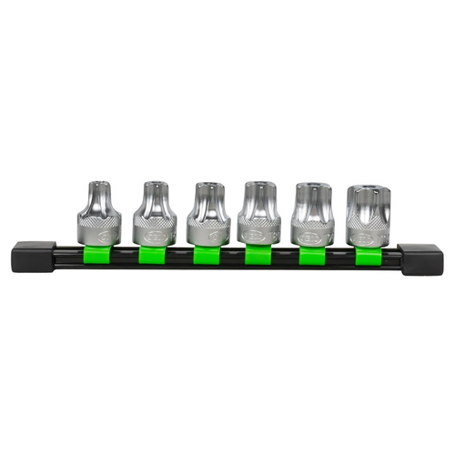 1/2" TORX uzgaļu komplekts ar caurumu T55-T100 51410