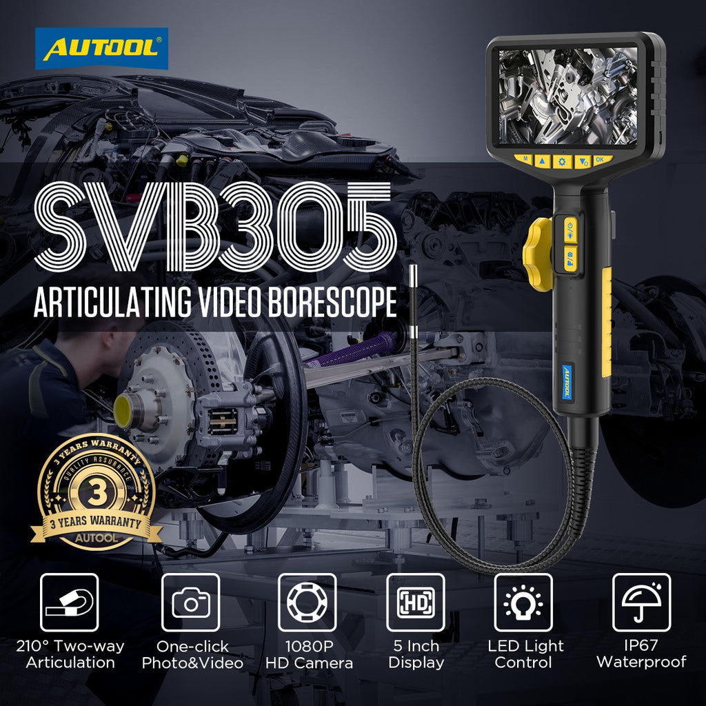 SVB305 Autool endoskops ar elastīgu zondi