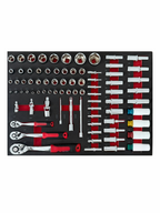 11-0001 Instrumentu ratiņi ar 7 atvilktnēm un 256 instrumentu komplektu