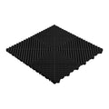 Perforēta PP grīdas flīze, melna, 400×400×18 mm (54906)