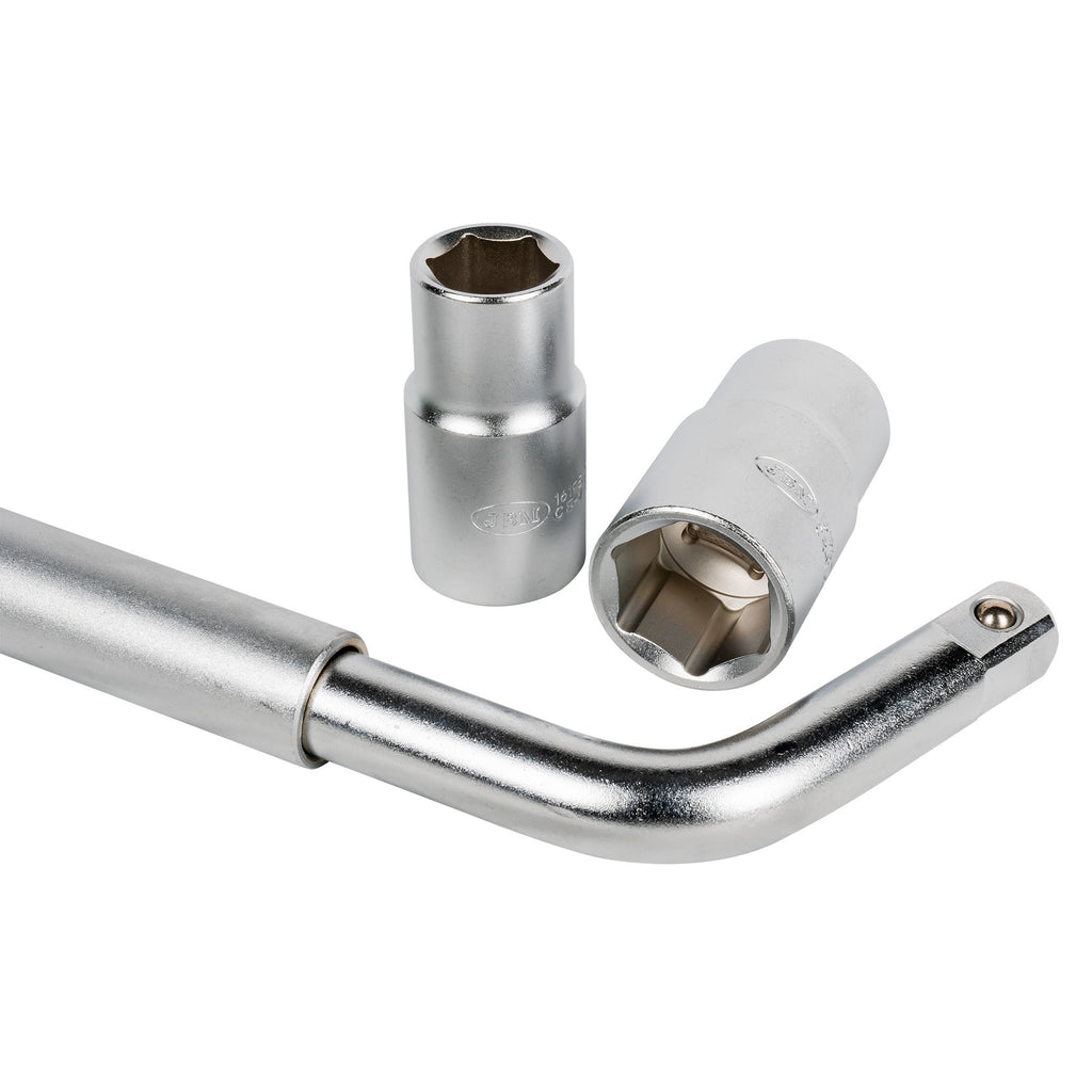 Teleskopiskā uzgriežņu atslēga ar galviņām 17/19/21/23 mm JBM 51416