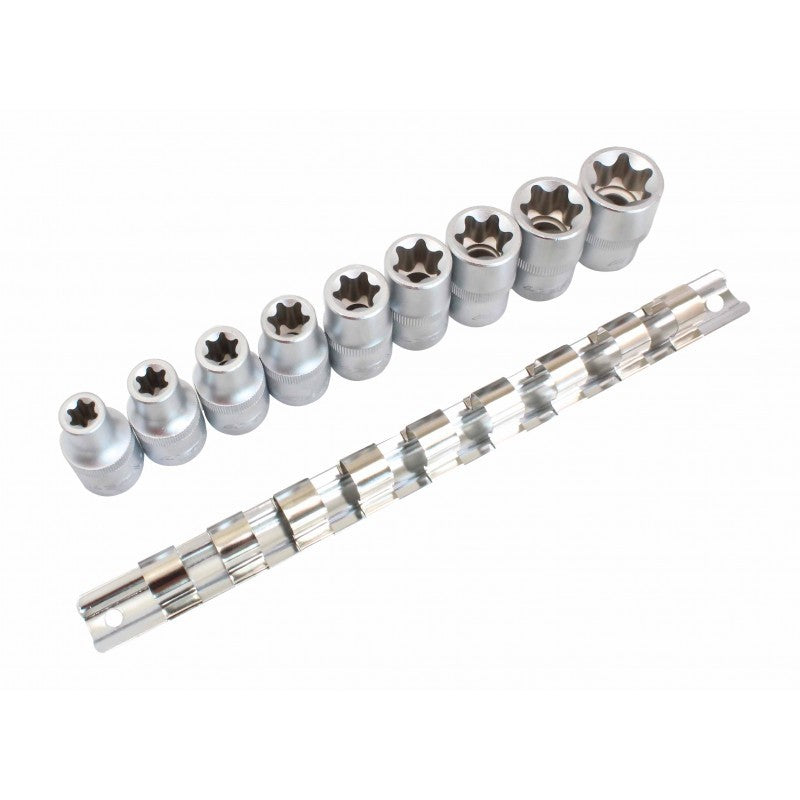 TORX-E uzgriežņu atslēgu komplekts ar montāžas sloksni, 9 gab., 954009-2