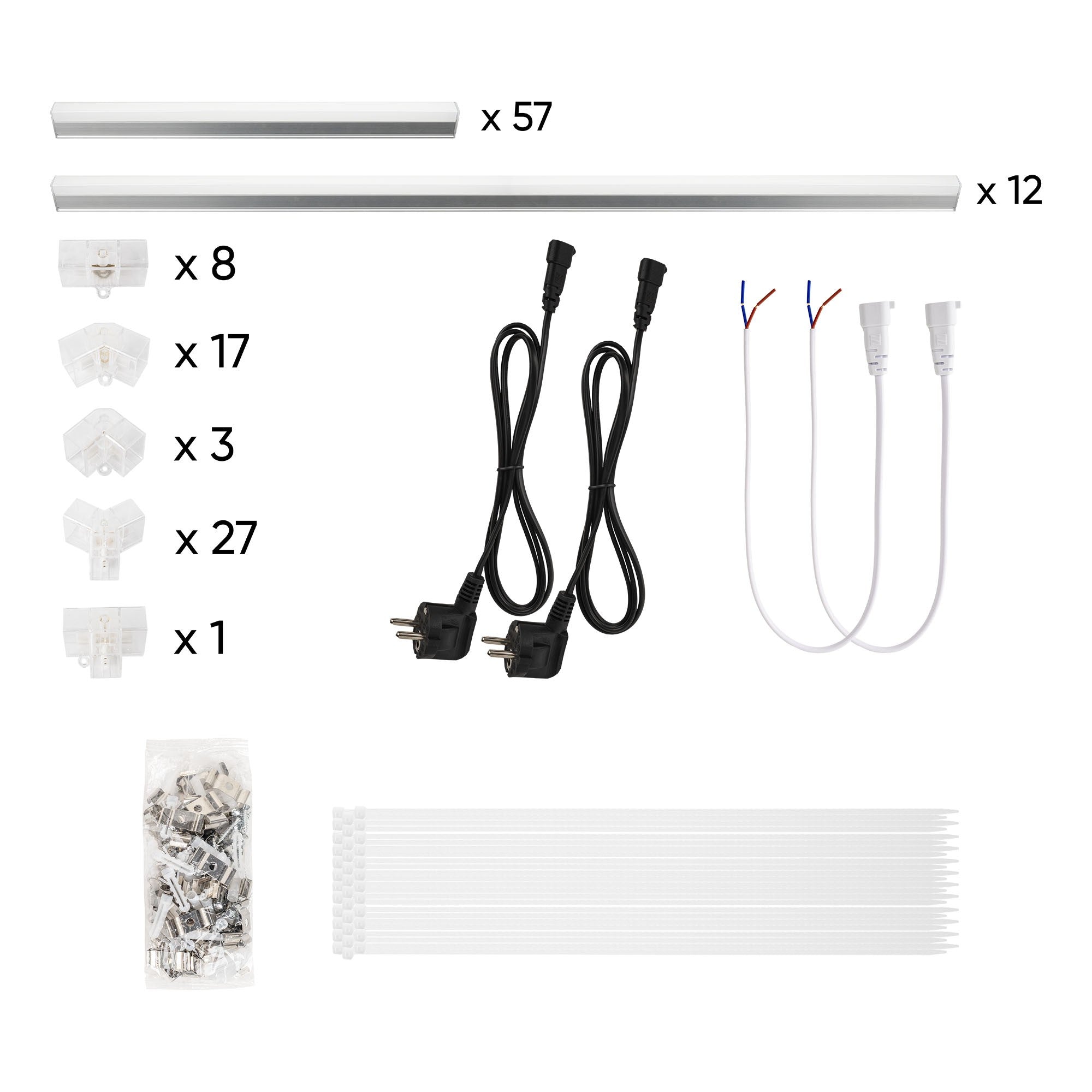 Sešstūra LED griestu lampu komplekts 615W 54805