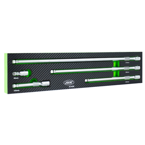 1/4" pagarinātāja komplekts ar apaļu galu / ar ratiņu koferi 51448