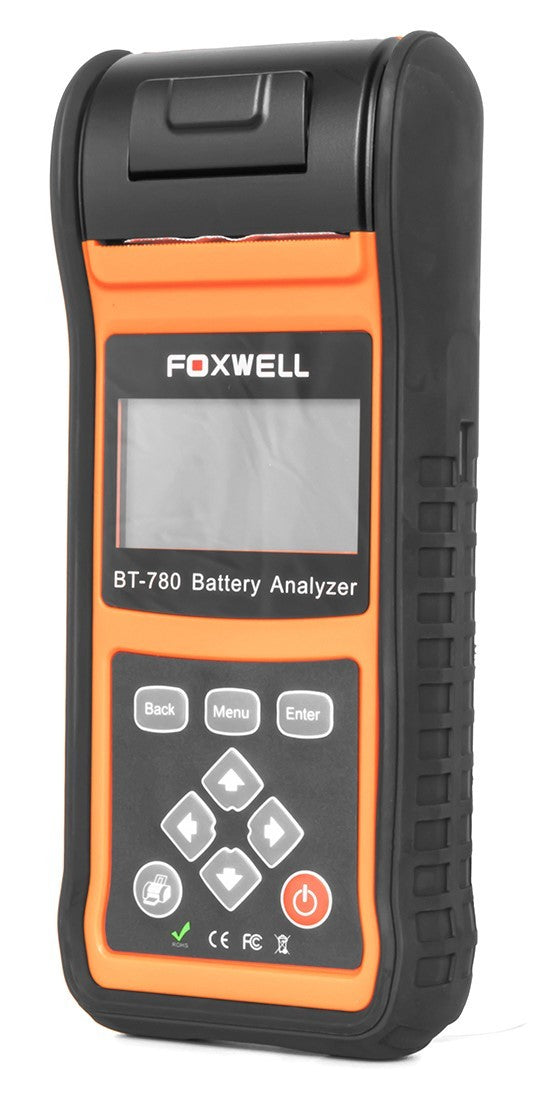 Akumulatora un uzlādes un iedarbināšanas sistēmas analizators Foxwell BT780 ar printeri
