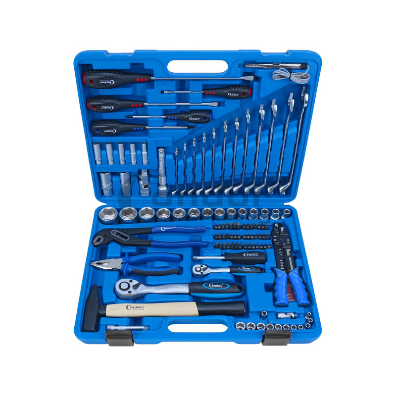 Instrumentu komplekts + uzgriežņu atslēgas Profi 1/4+1/2 "Hex". 105 gabali