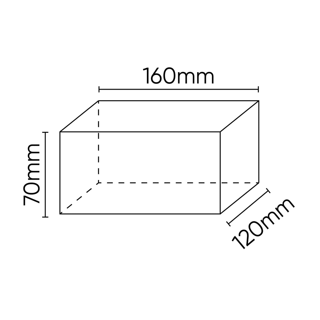 Gumijas paliktnis 160x120x70mm JBM 54484