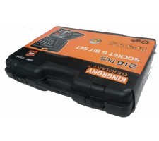 Instrumentu komplekts 1/2"+3/8"+1/4" 216 daļas KINGRONY