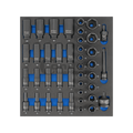 Triecienuzgaļu komplekts 1/2" (8-32 mm) Cr-Mo