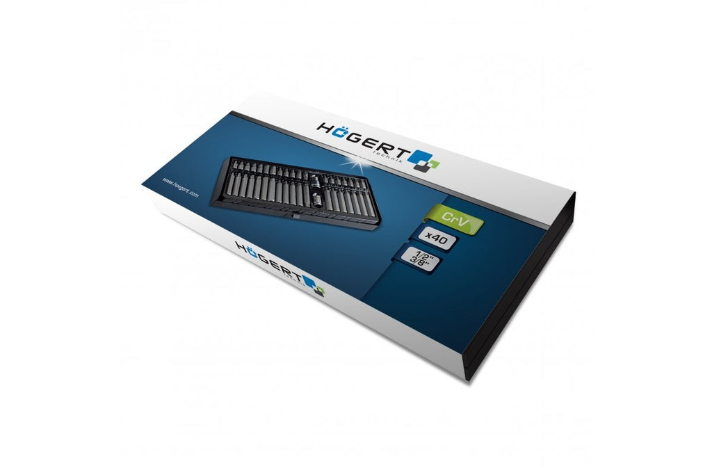 Uzgaļu komplekts HOEGERT TECHNIK TORX, HEX, SPLINE 40 gabali