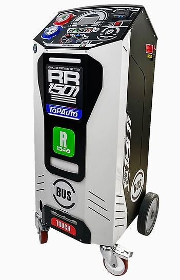 Pilnībā automātiska uzpildes stacija smago transportlīdzekļu gaisa kondicionēšanas sistēmām TOP-AUTO RR1501 BUS