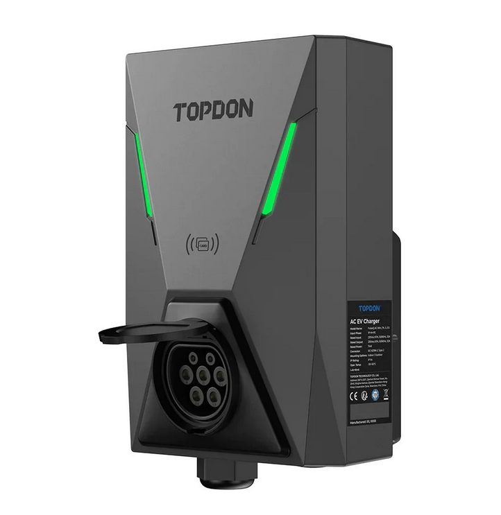 TD60610015 AC Mini EV lādētājs 7kW ar 2. tipa kabeli (Wi-Fi un RFID vadība)