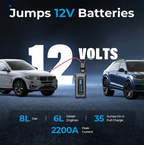 V2200 automašīnas palaišanas starteris ar 2200A strāvu