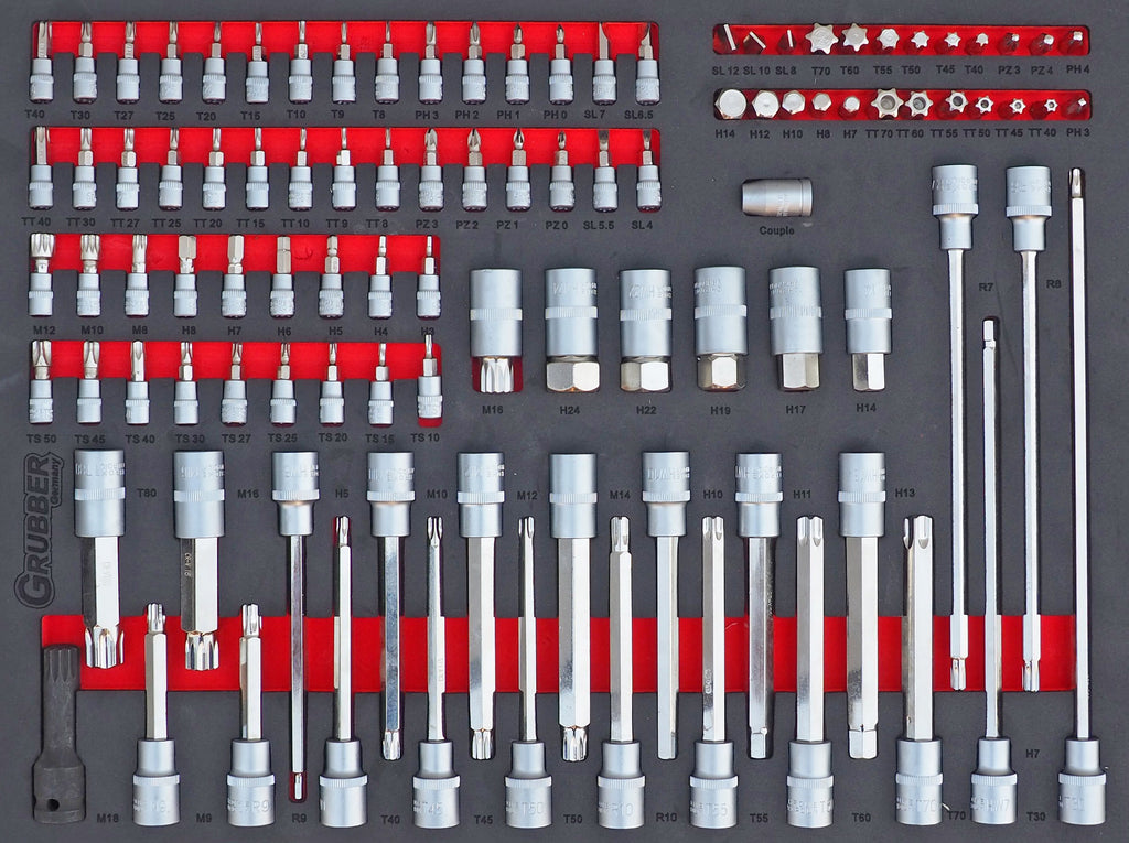 Instrumentu ratiņi ar 7 atvilktnēm un 264 instrumentiem Grubber WN264