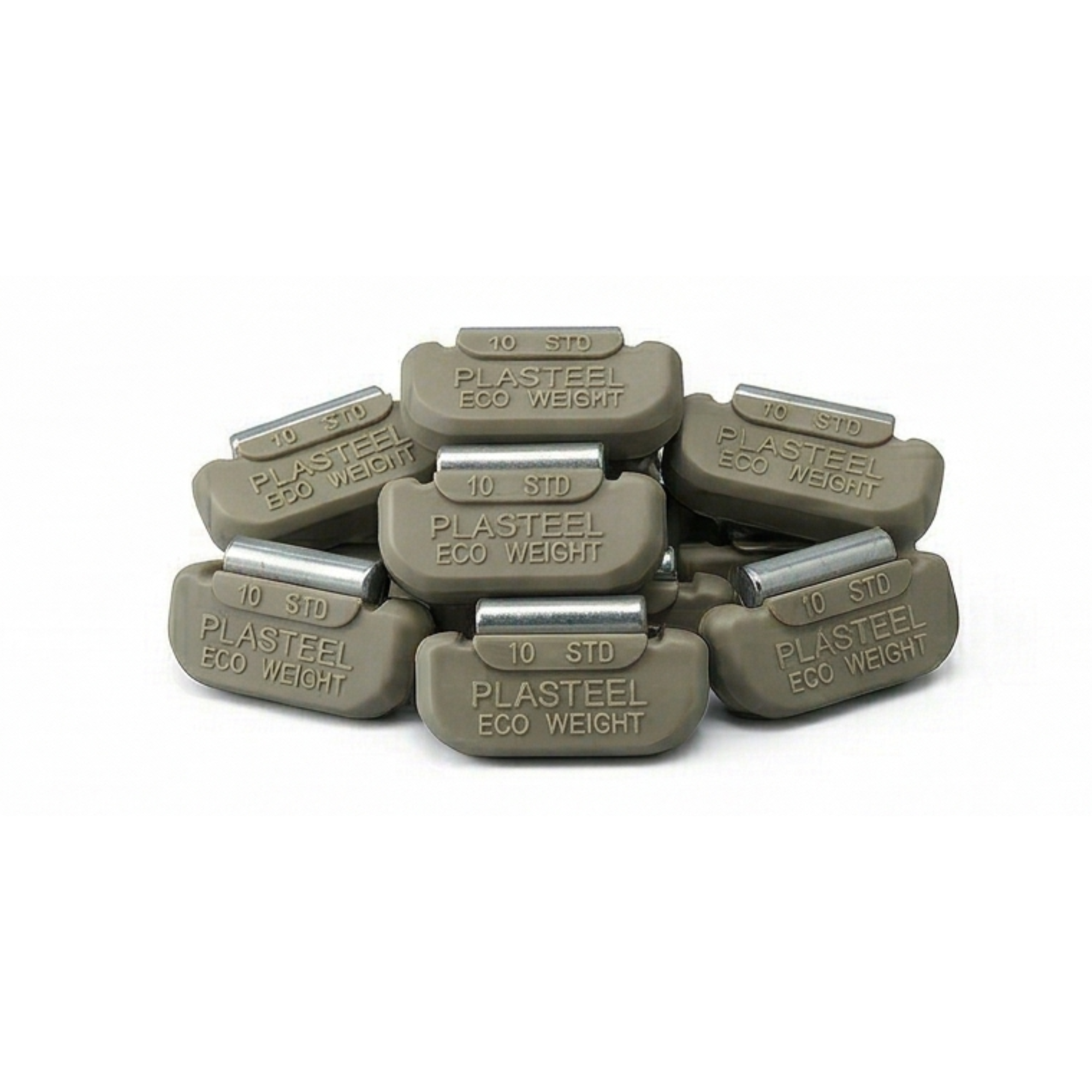 Kalti svari metāla riteņiem „Plasteel Eco“ 10 g (100 gab.)