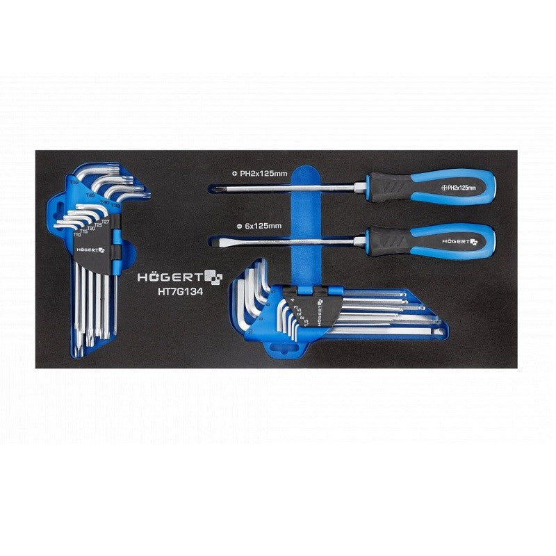 HOGERT - instrumentu ratiņi ar 7 atvilktnēm un 5 pilniem 259 gab.