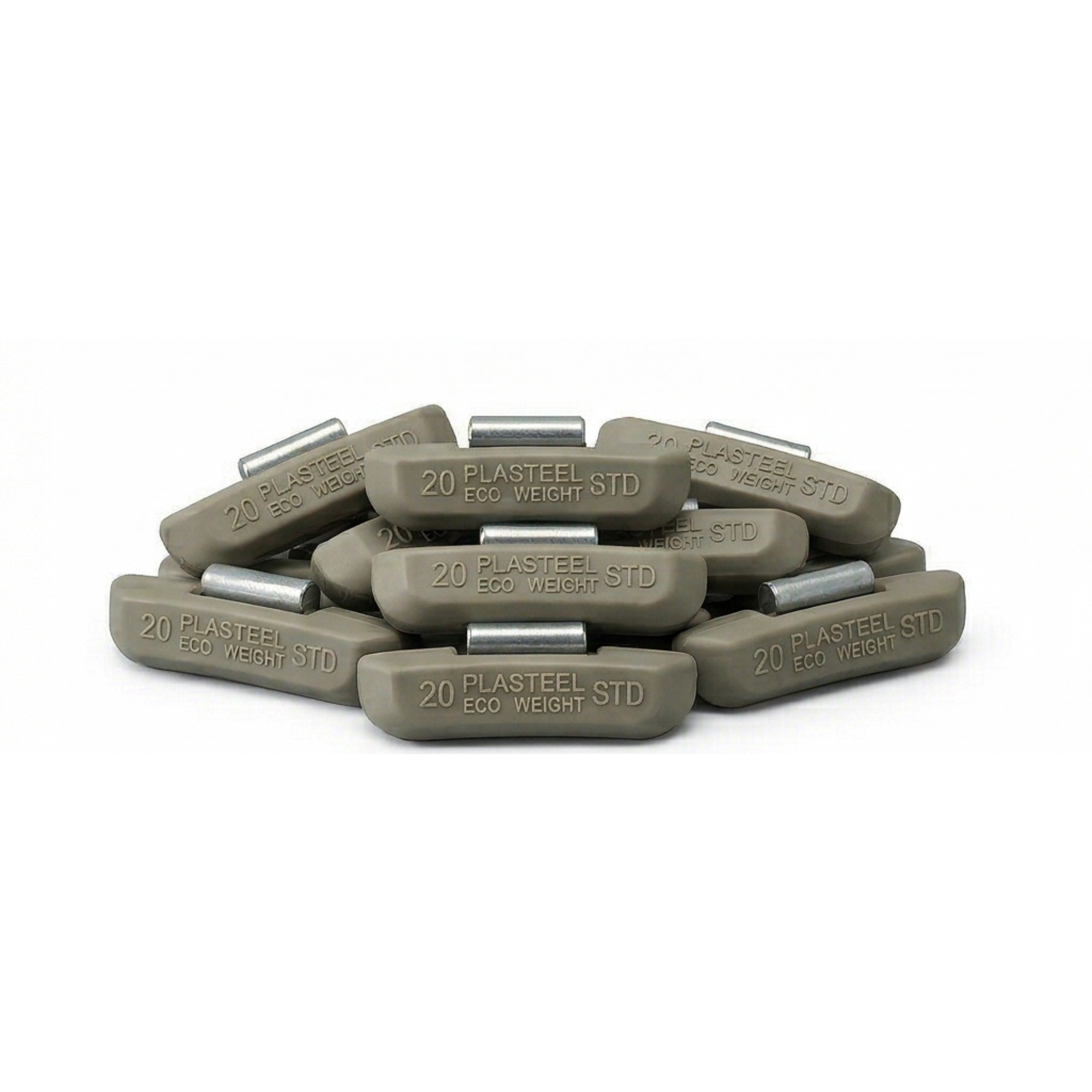 Kalti svari metāla riteņiem „Plasteel Eco“ 20 g (100 gab.)