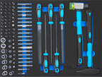 NORTEC PRO WN279 - Instrumentu ratiņi ar 7 atvilktnēm un 5 pilniem 279 gab.