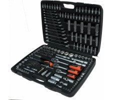Instrumentu komplekts 1/2"+3/8"+1/4" 216 daļas KINGRONY