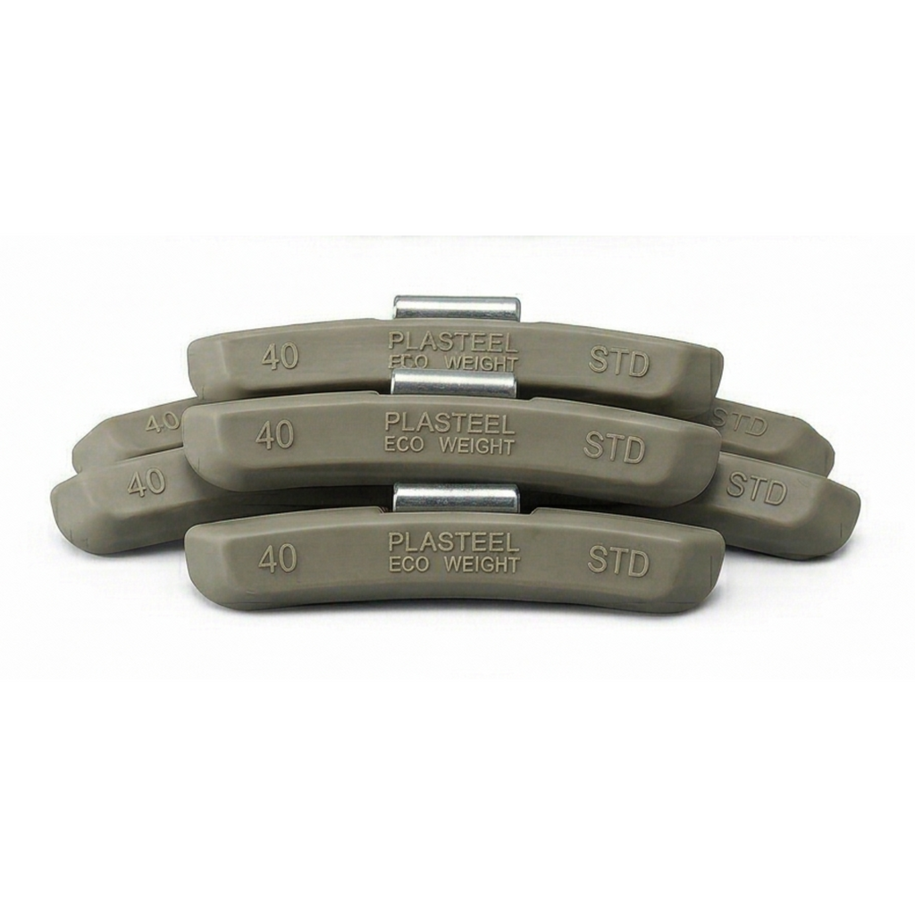 Kalti svariņi metāla riteņiem „Plasteel Eco“ 40 g (50 gab.)