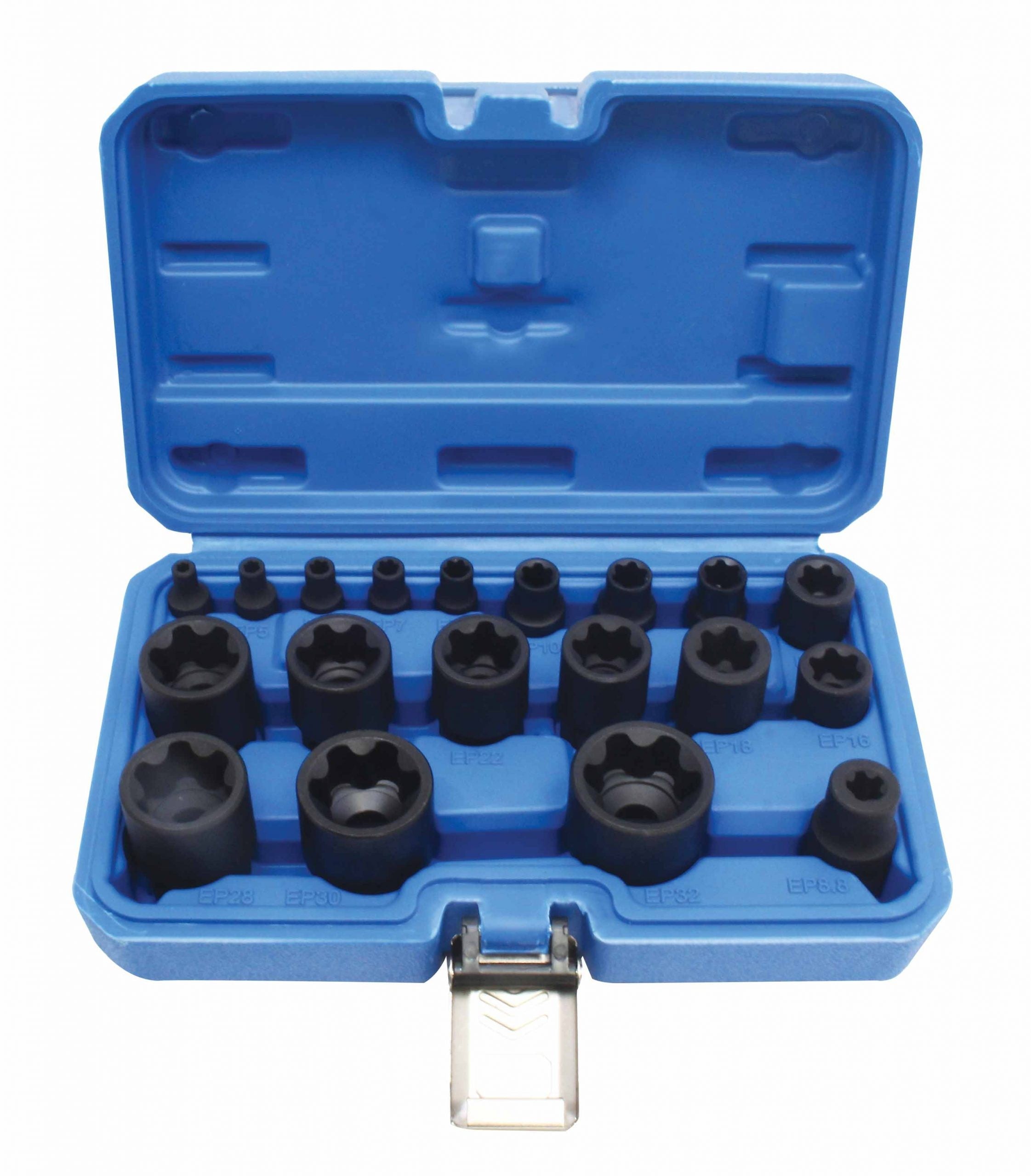 E-TORX Plus triecienu uzgaļu komplekts, 19 gab. S-90230
