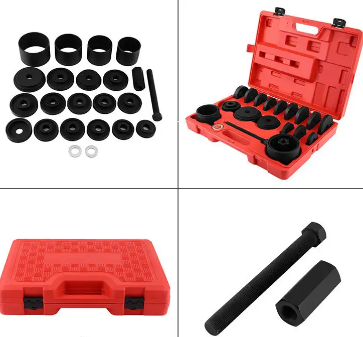 03-1197 Gultņu un kluso bloku presēšanas komplekts ar skrūvi, 23 daļas