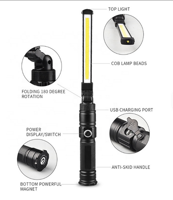 Elastīga LED lampa ar magnētu 03-1343