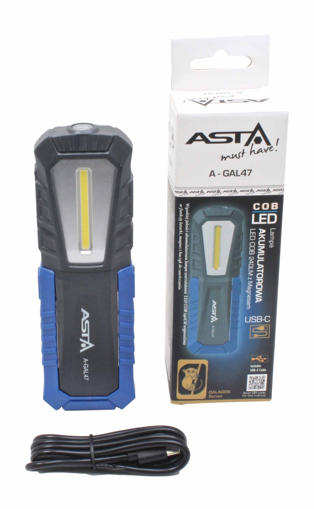 Elastīga lampa ar magnētu LED 240Lm A-GAL47