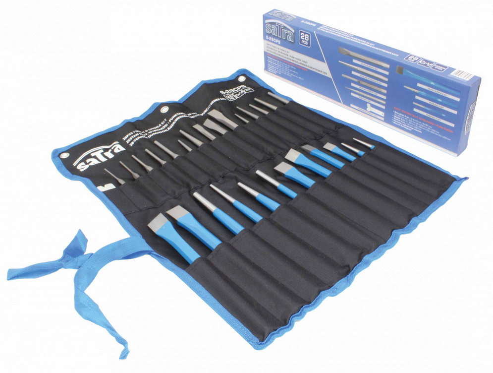 S-28CPS 28 daļu kaltu, kaltu un centrēšanas instrumentu komplekts.