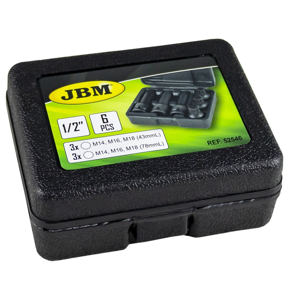 1/2" XZN triecienuzmavu komplekts 6 gab. / Cr-Mo 52546