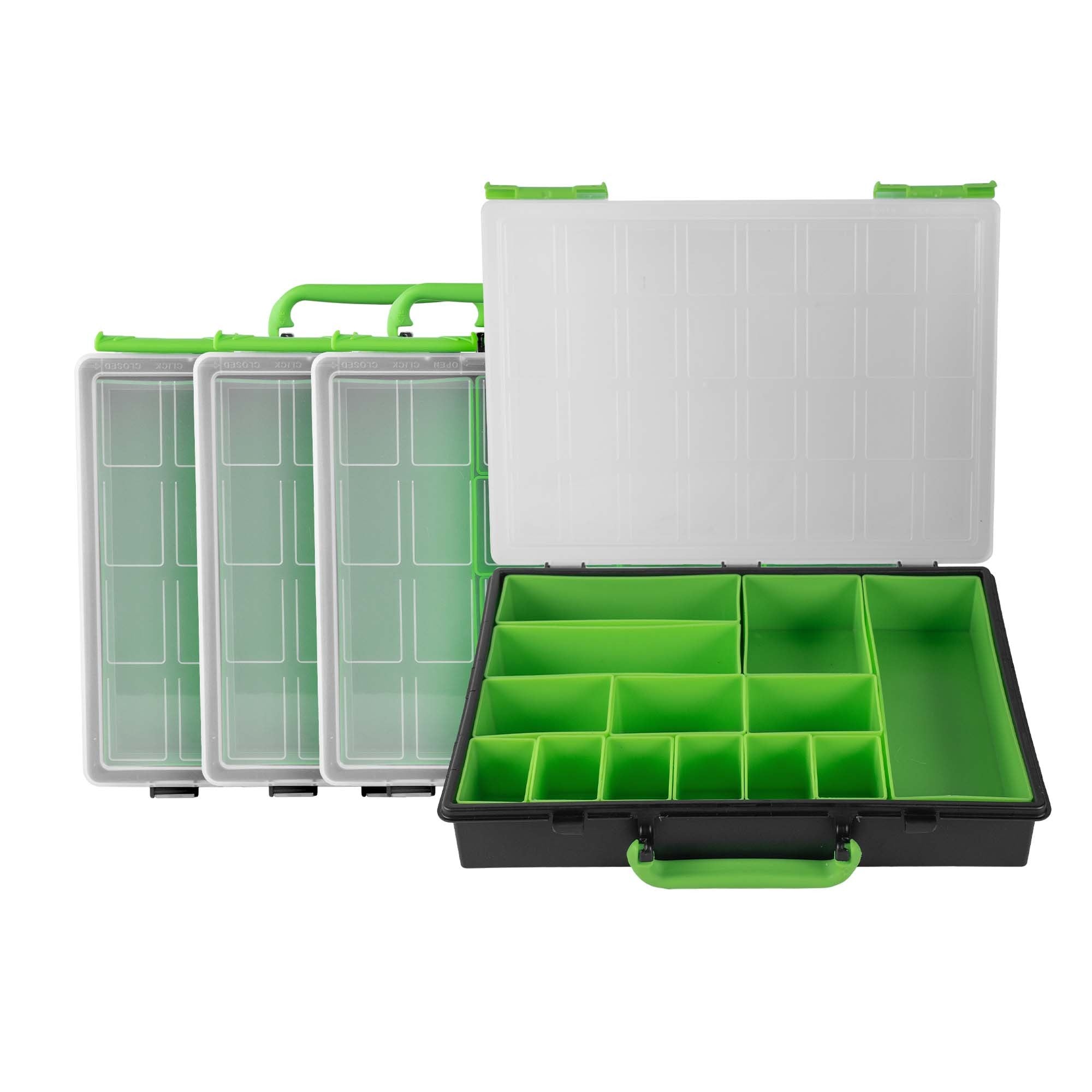 Plastmasas kaste ar 4 izņemamiem nodalījumiem 54969