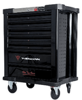 WIDMANN instrumentu ratiņi – 7 atvilktnes ar 7 komplektiem, 281 gab. WM-ST-7BK