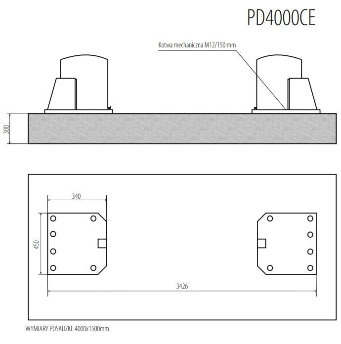 2 kolonnu elektrohidrauliskais pacēlājs NORTEC AUTOMOTIVE