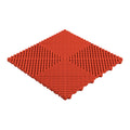 Perforēta PP grīdas flīze, sarkana, 400×400×18 mm (54908)